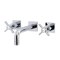 Kingston Brass KS6121ZX Two-Handle Wall Mount Bathroom Faucet, Polished Chrome KS6121ZX - alternate 1